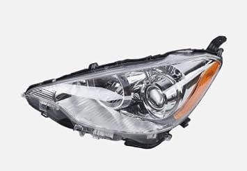 For 2012 2013 2014Toyota Prius C Headlight Assembly, Driver Slde Halogen Headlamp Replacement Clear Lens Headlight Left