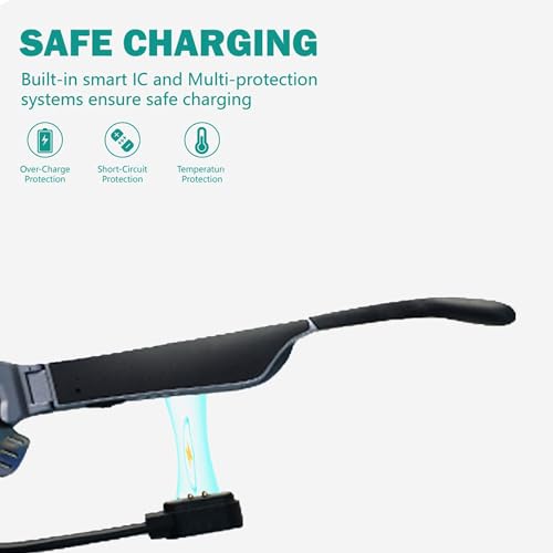 Cargador para gafas Giikbyte cable magnético de repuesto USB para gafas de sol polarizadas 5