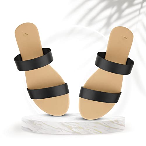 Image of FABY CARRY Women's Fashion Slippers Lightweight, Comfortable & Trendy Flat Sandals