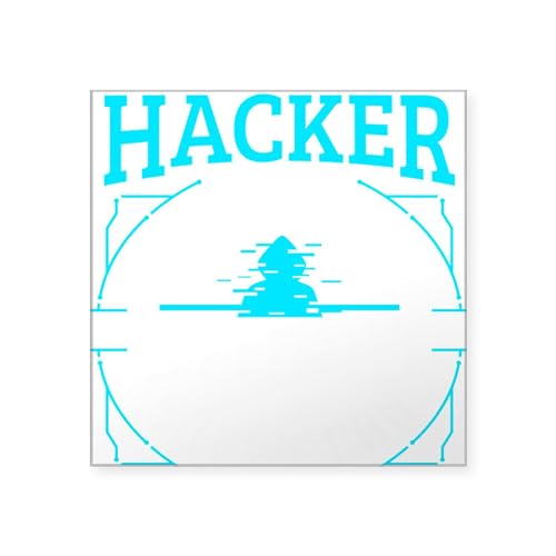 CafePress Cybersecurity Computer Hacking Ethical Hac Sticker Square Bumper Sticker Car Decal