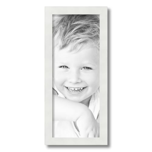 ArtToFrames 8x20 Inch White Picture Frame This 1.25 Inch Custom MDF Poster Frame is White - Comes with Foam Backing 3/16 inch and Regular Glass (FBPLFRBW72074-8x20)