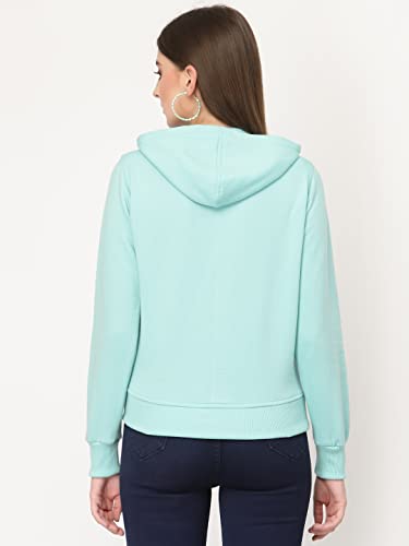 Image of UZARUS Women's Cotton Fleece Stylish Sweatshirt Hoodie
