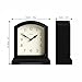 JONES CLOCKS® Tavern Mantel Clock | Small Modern Arch top Design | Black | Contemporary Classic Style for Desk, Table, Shelf or Bedside