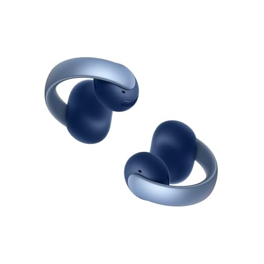 soundcore AeroClip da Anker, Fones de Ouvido Blutooth Abertos, Clip-On, Conforto Adaptativo, Chamadas Claras com 4 Microfones e IA, Ajuste Estável, Drivers de 12mm para Graves Potentes, Azul
