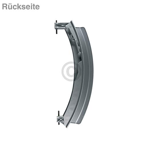 Preisvergleich Produktbild Türgriff silber matt für Bosch Waschmaschine Waschtrockner ersetzt 00648581