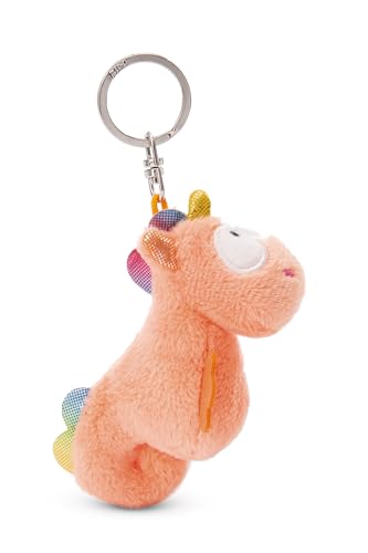 Schlüsselanhänger Seepferdchen Laguna Rainbow 9cm orange - Nachhaltiger Begleiter Kuscheltieranhänger mit Schlüsselring für Schlüsselband, Schlüsselbund & Schlüsselhalter