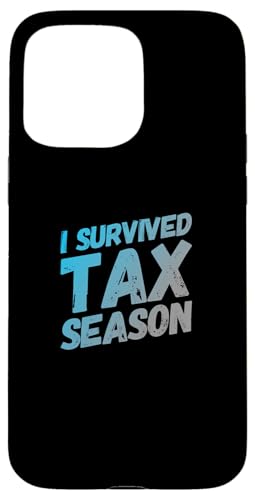 ��������ŃV�[�Y���J�����_�[ I Survived Tax Season�̈��p �X�}�z�P�[�X iPhone 15 Pro Max �p