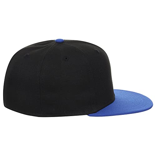 Image of Lids Blank Premium Full Court w /Colored Under Visor Fitted Cap