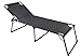 Produktbild osoltus XXL Sonnenliege - Liegestuhl für Garten, Balkon & Terrasse - klappbare Aluminium Dreibein-Liege - stark belastbare Klapp-Liege - Anthrazit