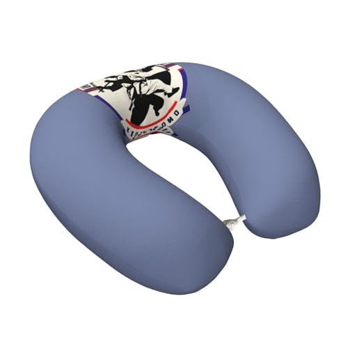Almohada viscoelástica negra talla única de viaje miniatura 2