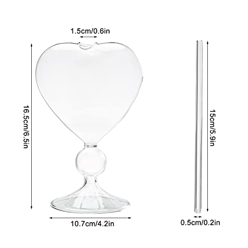 Copas de cóctel con forma de corazón para brindar en bodas y aniversarios románticos 4