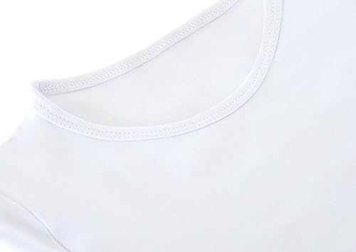Image of Lilax Girls Short Puff Sleeve Cotton T-Shirt, Toddler & Little Girls Top | 95% Cotton Puff Sleeve Tee; Crewneck, Short Sleeve; Toddler & Girls Sizes 2T-12; for School, Play & Everyday; Machine Wash