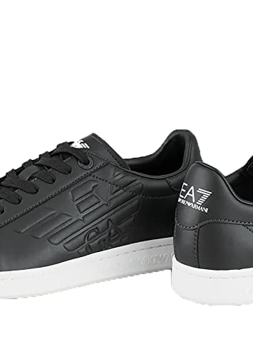 EA7 Sneakers Basses Cuir noires pour homme | Design urbain Emporio Armani