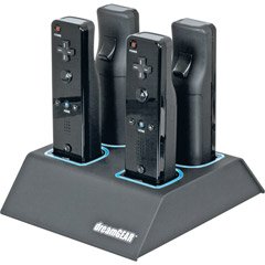 Dreamgear WII QUAD DOCK - BLACK (Video Game / Wii)