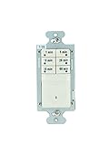Pass & Seymour RT1LACCV4 Seven Button Timer 120-volt Ac 1/6 Horse Power Easy Installation Light, Almond