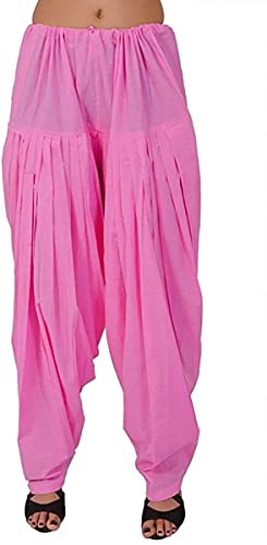 Selection Patiala Salwar, Harem Pants, Yoga Pilates Pants 100% Cotton Free Style (Pink)