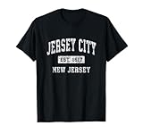 Jersey City New Jersey NJ Vintage Established Sports Design T-Shirt