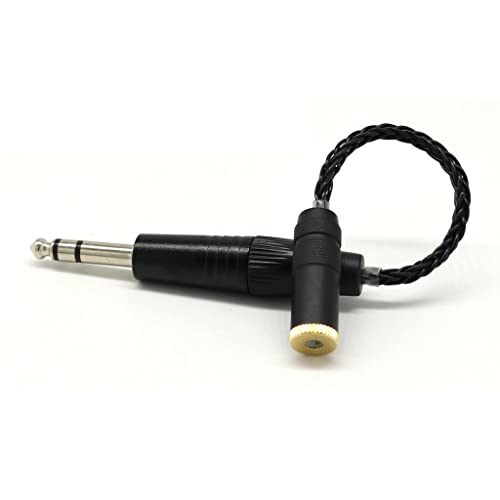 Image of 4.4mm Balance Male Plug To 6.35mm Balance Female (4.4mm To 6.35mm) Black