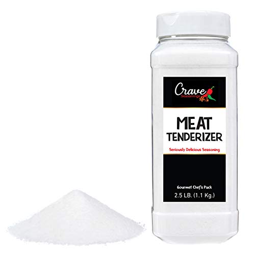 Crave Meat Tenderizer XL 40 oz Jar - Made in USA - (2.5 Pound Jar, Unseasoned)