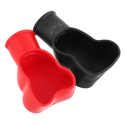 FIXOSHEE Battery Terminal Protector Covers PVC Water Resistant Insulating Caps for Car and Use Full Protection Against Water and Corrosion Battery Terminal Caps for Positive and Negative