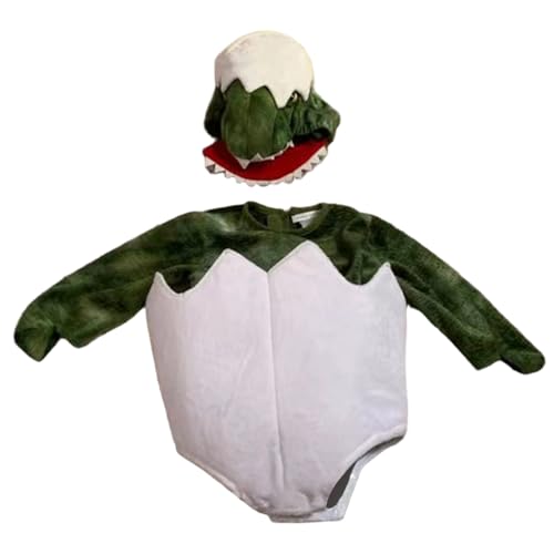 Disfraz de dinosaurio para bebé de 70 cm tipo pelele divertido