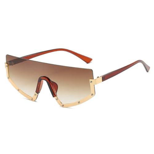 Lunettes de soleil rétro homme et femme à monture métallique de luxe et verre unique