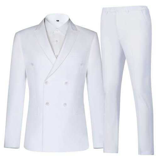 Men Suits Slim Fit 2 Piece Suit for Wedding Peak Lapel Suit Jacket Pants Set Business Formal Suits Prom Tuxedos2