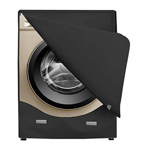 Washer/Dryer Cover,Washer and Dryer Covers，Washine Machine Cover for Waterproof and Dustproof Thickening Front-Loading Machine，Washer Cover Fit for Most Front-loading Washer (black)