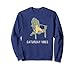 Caturday Vibes Lazy Cat in an Adirondack Chaise graphique Sweatshirt