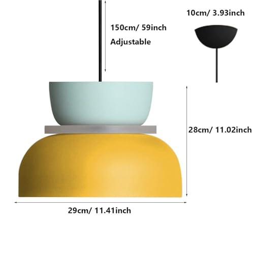 Lámpara colgante moderna estilo macarrón para techo e isla de cocina 2
