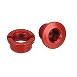 Vuelta Alloy Chainring Bolt Set (Red, Single)