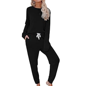 Saeklia Cozy 2 Piece Outfits Lounge Sets for Women...