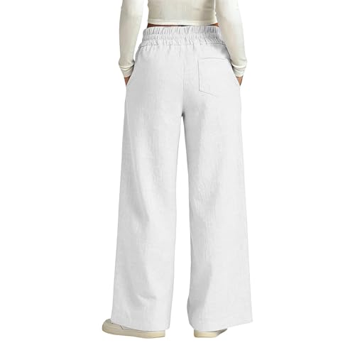 Pantalon large confortable coupe ample décontracté à poches mode - 2