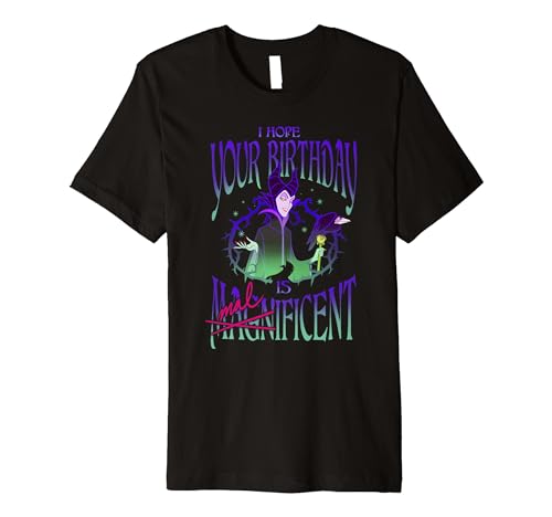 Disney Villains T-shirt anniversaire Maleficent coton imprimé
