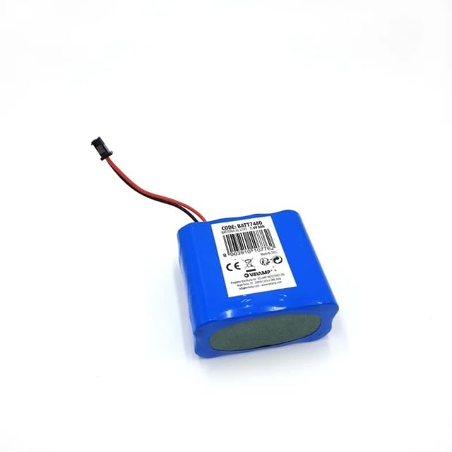 Batería Recargable de Iones de Litio de 7,4 V y 800 mAh. 8 18650 Celdas.500 ciclos. con Conector, Azul