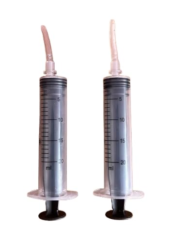 G P S™ 2 Pcs - Hand Feeding Syringe With Soft White Silicon Tube. Suitable For Birds And Other Animals 20 Ml-image-22