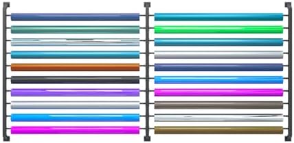 Multi-Use Metal Car Vinyl Holder - Adjustable Wall Mount Storage Rack for Car Window Film, Wallpaper, Wrap Rolls & Fabric Spools - Versatile Craft Stand Organizer