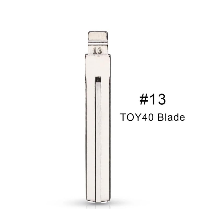 10pcs Uncut flip Metal Key Blade 13# TOY40 TOY48 for Lexus,Toyota IX35 KD keydiy xhorse VVDI remotes Universal No.13