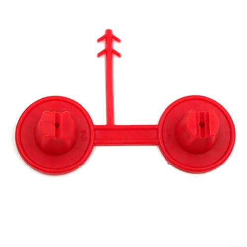 Besttoolifes Boquillas de espuma de poliuretano en aerosol, puntas de boquilla duraderas para aplicaciones en ático y horizontales, distribución uniforme de espuma, 5,5 x 2 cm, rojo, paquete de 5 (1