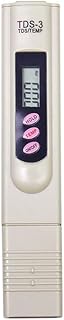 Digital TDS-3 Meter Temp PPM Digital LCD Tester Tap Water Quality Filter Purity 0-999 Meter for Drinking Water, Aquariums and Swimming Pools
