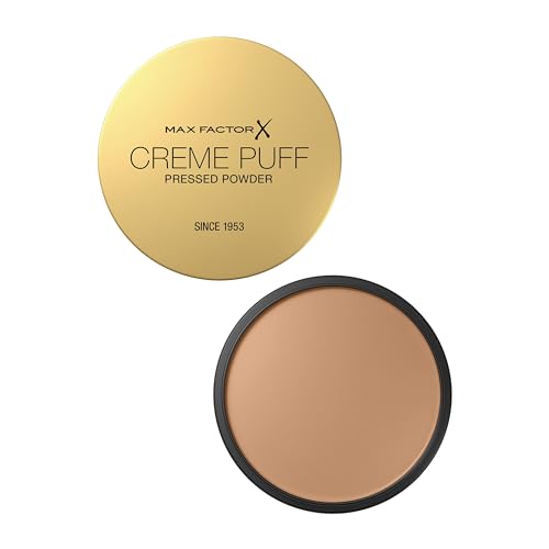 Max Factor Creme Puff Cipria Compatta, Finish Opaco e Texture Leggera, Adatta a Tutti i Tipi di Pelle, 013 Nouveau Beige, 14 g