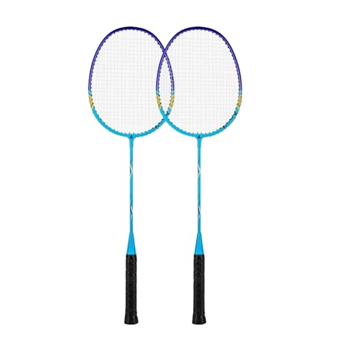 1 par de raquetas de bádminton profesionales, juego de raquetas de volante para niños, jugadores, deportes en interiores y exteriores, fácil de usar