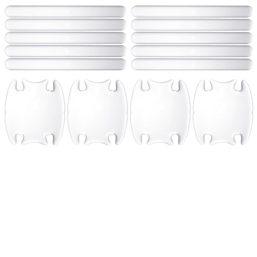 Teaaha 14 Pcs Transparent Car Door Handle Protector, Waterproof Paint Invisible Protection Universal Anti-Scratch Car Door Handle Cup Protector for Most Vehicles