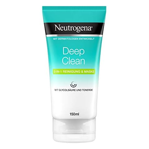 Neutrogena Deep Clean Gesichtsreinigung, 2-in-1 Reinigung und Maske mit Tonerde für strahlenden Teint, 150ml Cover