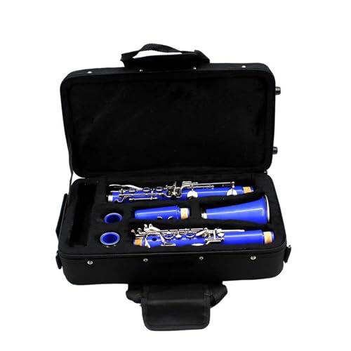 Clarinette Bb 17 clés instrument musique bleu facile à jouer avec accessoires