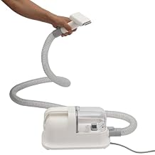 Pet Grooming Vacuum, Hair Trimmer for Dogs & Cats w/1.27qt Dust Cup & 6.23ft Hose,13000PA Suction,5 Grooming Tools,Low Noise, White