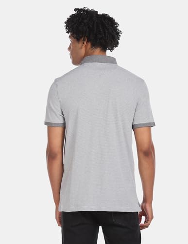 Image of Calvin Klein Men's Liquid Touch Polo Stripe with UV Protection