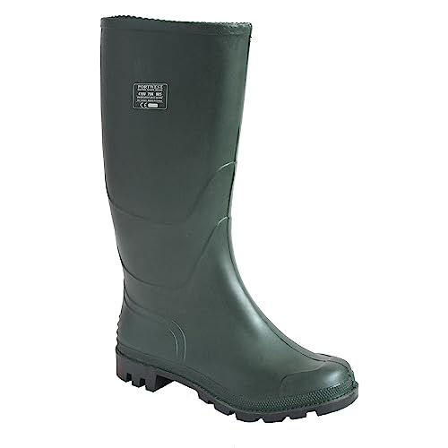 Portwest FW90 PVC Wasserdichte Herren Wellington Stiefel Grün, 48