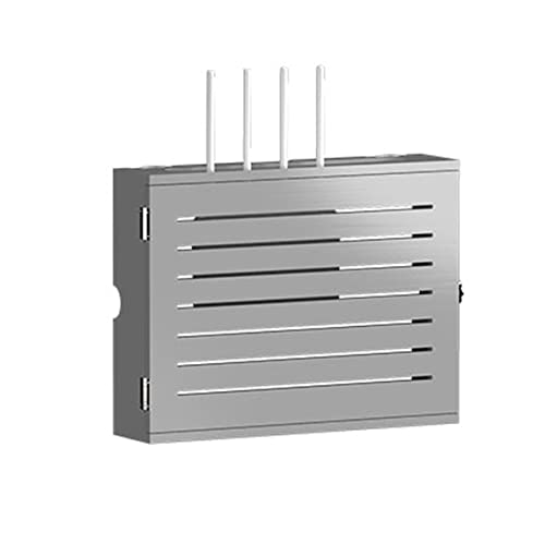 Boîtier de rangement de routeur sans fil et support mural pour décodeur