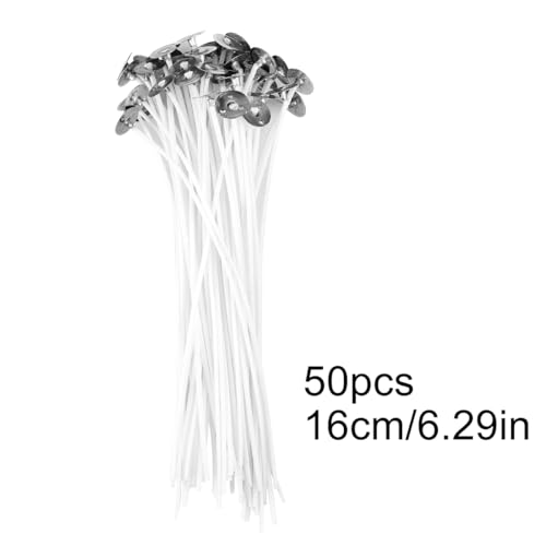 50 piezas de mechas de algodón preenceradas 16cm miniatura 2